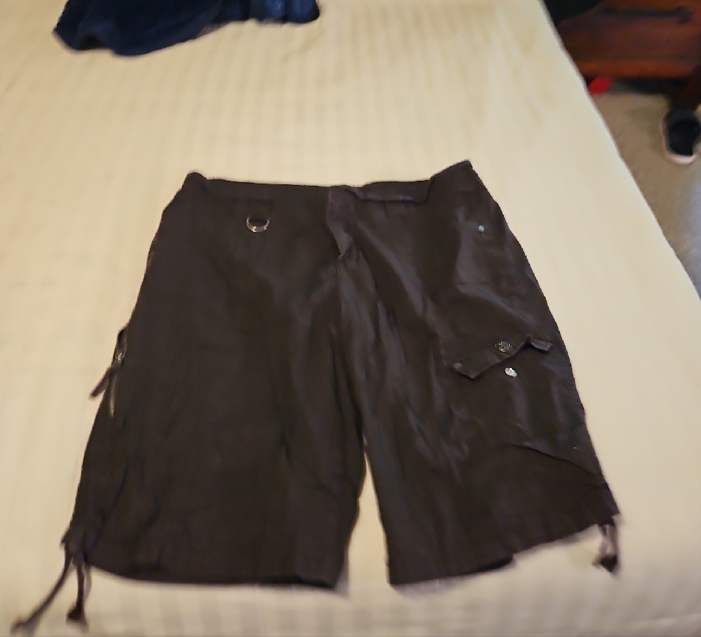 Style & Co Black Bermuda Shorts Casual Cotton Blend